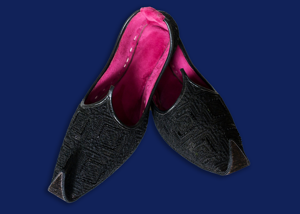 Mens Khussa Shoes for Wedding in Gold