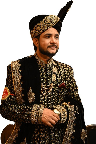 Mens Black with Golden Work Wedding Sherwani for Groom Online in USA